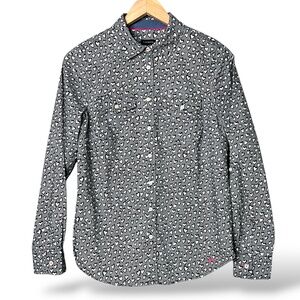 TALBOTS 100% Cotton Button Front Shirt Sz 6